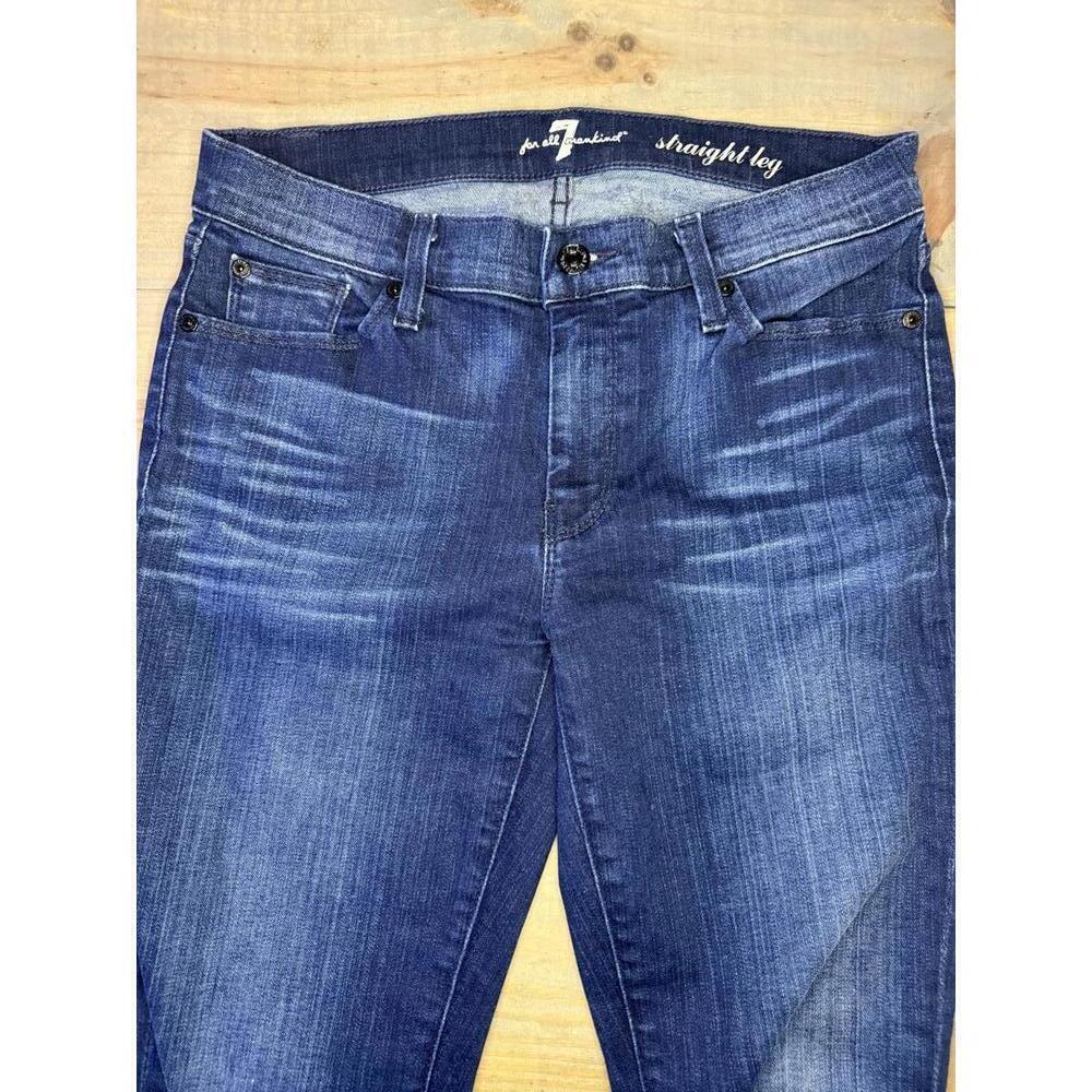 7 For All Mankind Women's Straight Leg Jeans- Size 30 - Picture 1 of 7